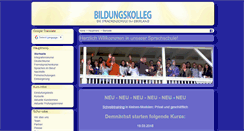 Desktop Screenshot of bildungskolleg.de